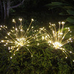 Solar Garden Firework Lights Outdoor Waterproof 2 Pack Solar Powered Art Stake - Image 4