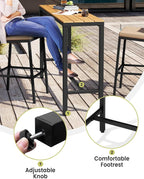 Crestlive Products Outdoor Bar Table and Chairs Set, 3 Piece Outside Patio Bar - Image 7
