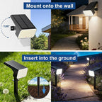 LANSOW 12 Pack Solar Spot Lights Outdoor Waterproof IP67, Solar Landscape - Image 6