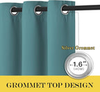 NICETOWN Blackout Sliding Glass Door Curtains, Room Darkening Thermal Insulated - Image 6