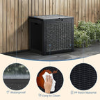 NEWBULIG 31 Gallon Deck Box, Weatherproof Resin Lockable Outdoor Storage - Image 4