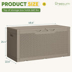 Greesum Outdoor Storage Box 100 Gallon Storage Bin - Image 8