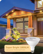 EDISHINE Flood Lights Outdoor, Dimmable PAR38 LED Outdoor Flood Light Bulbs - Image 8