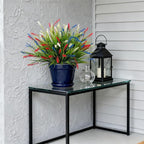 Artificial Faux Plants for Outdoor Spring Decoration, Fake Flowers Shrubs UV - Image 4