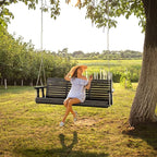 VINGLI Upgraded Patio Wooden Porch Swing - Image 8