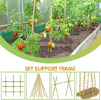 Plant Stakes, 3FT Longer Sturdy Natural Bamboo Garden Stakes, GAGINANG 25Pcs - Image 5