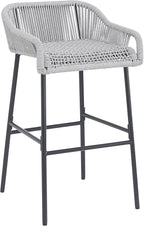 Christopher Knight Home Sivir Outdoor Barstool Set of 2, Patio Woven Rope Bar - Image 15