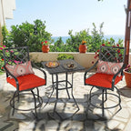 Patio Bar Table, Outdoor Bar Height Bistro Table - Image 4