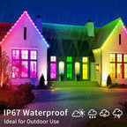 300ft Permanent Outdoor Light, RGB Outdoor eave Light, IP67 Waterproof LED eave - Image 4
