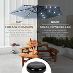 Best Choice Products 7.5ft Outdoor Solar Market Table Patio Umbrella - Image 3