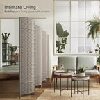 Sorbus 8 Panel Room Divider 6 ft. Tall - Image 2