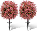 Artificial Topiary Bushes for Outdoors by FAJUNZH