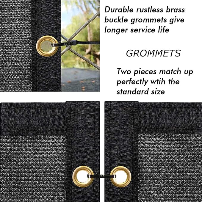 UPGRADE Privacy Fence Screen 3'x19' Black Outdoor 90% Visibility Blockage 170 - Image 3