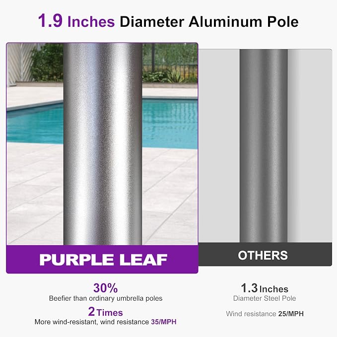 PURPLE LEAF 3-Piece Outdoor Chaise Lounge Set - Image 8