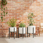 2-Pack Adjustable Metal Plant Stand Indoor Outdoor - Image 7