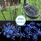 JJGoo Solar Garden Lights, New Upgraded 2 Pack Solar Swaying Starburst Light - Image 4