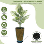2 Packs 21 inch Tall Planter, Indoor Outdoor Round Planter - Image 5