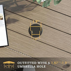VICLLAX Outdoor Dining Set for 4, 5 Pieces Patio Dining Furniture Set - Image 6