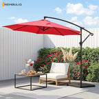 NEWBULIG 10FT Patio Umbrella, Offset Cantilever Outdoor Patio Table Umbrella - Image 2