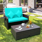 Nightcore Wicker Patio Outdoor Daybed, Outdoor Chaise Lounger w/ 4-Level - Image 3
