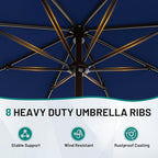 AreShark 9 FT Patio Umbrella for Outdoor, Outdoor Umbrella - Image 3
