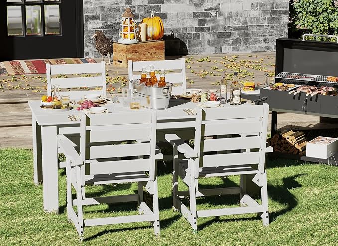 GREENVINES 7-Piece Outdoor Dining Set | HDPE | Patio Table and Chairs Sets - Image 3