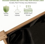 34x18x30in Wooden Raised Garden Bed - Image 3