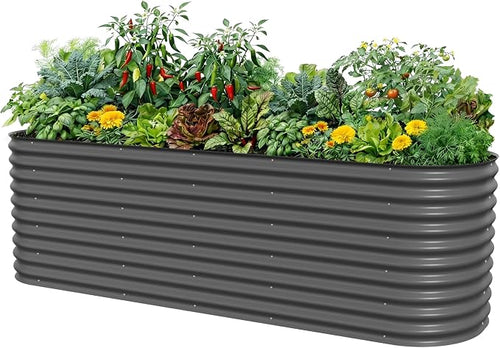 32" Extra Tall Raised Garden Bed Kits, 2.5 x 9.5 x 2.7ft Deep Root 10 in 1 by VegoGarden