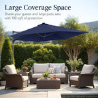 Best Choice Products 10ft Solar LED Offset Cantilever Hanging Market Patio - Image 5