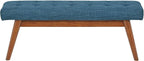 Amazon Basics Modern Haraden Upholstered Button-Tufted Bench - Image 5