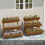 3-Tiers Wooden Raised Garden Bed, Wood Planter Box - Image 4