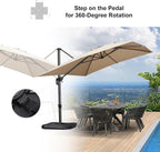 PURPLE LEAF 9'×11.5' Cantilever Patio Umbrella - Image 6