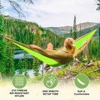 SZHLUX Camping Hammock Double & Single Portable Hammocks - Image 4
