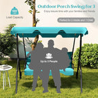 Tangkula 3 Person Porch Swing, Patio - Image 3