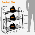 Plant Stand, 3 Tier Plant Shelf - Image 6
