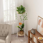 Plant Stand Indoor Corner Tall 2 Tier Metal Modern Flower Storage Plant Shelf - Image 4