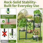 Metal Plant Stands Indoor Outdoor, 6 Tier Plant Stand Corner Plant Shelf - Image 3