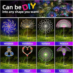 YOTOZU 4 PCS Solar Firework Light, Outdoor Solar Garden Decorative Lights 120 - Image 3