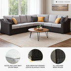 Signature Design by Ashley Beachcroft Curved Modern 4-Piece Outdoor Sectional - Image 4