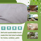 15" Foldable Foot Stool Ottoman - Image 2