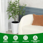 16 in Tall Planters Set of 2, Plant Pots, Self Watering Pots - Image 7