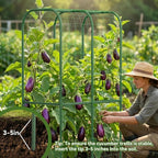 65" Tall Cucumber Trellis for Raised Bed, Garden Trellis for Climbing Plants - Image 7