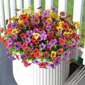 Artificial Flowers Faux Plants Outdoor Fake Flowers Spring Decor, 12 Bundles by ZFProcessArtificialFlowers
