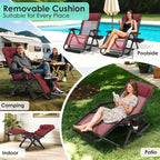 Suteck Oversized Zero Gravity Chair, 33In XXL Lounge Chair w/Removable - Image 3
