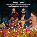 ASMAD Solar Lights Outdoor, Solar Garden Lights, Outdoor Decorations, Firefly - Image 6