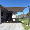 SUNNY GUARD Custom Size 8'x14' Brown Sun Shade Sail Rectangle UV Block Shade by SUNNYGUARD
