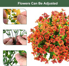 Artificial Flowers for Outdoor, UV Resistant Fake Silk Flowers, Realistic Faux - Image 2