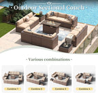 Aoxun 15 Piece Patio Furniture Set - Image 6