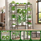 Plant Stand Indoor with Grow Lights, 6 Tiered Metal Plant Shelf, Corner Plant - Image 6