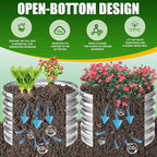 17" Tall Elevated Round Metal Rised Garden Bed- 2'x2' in Size and 0.8MM Thick - Image 6